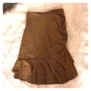 Bebe suede skirt
